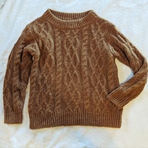 Chunky cable knit sweater
